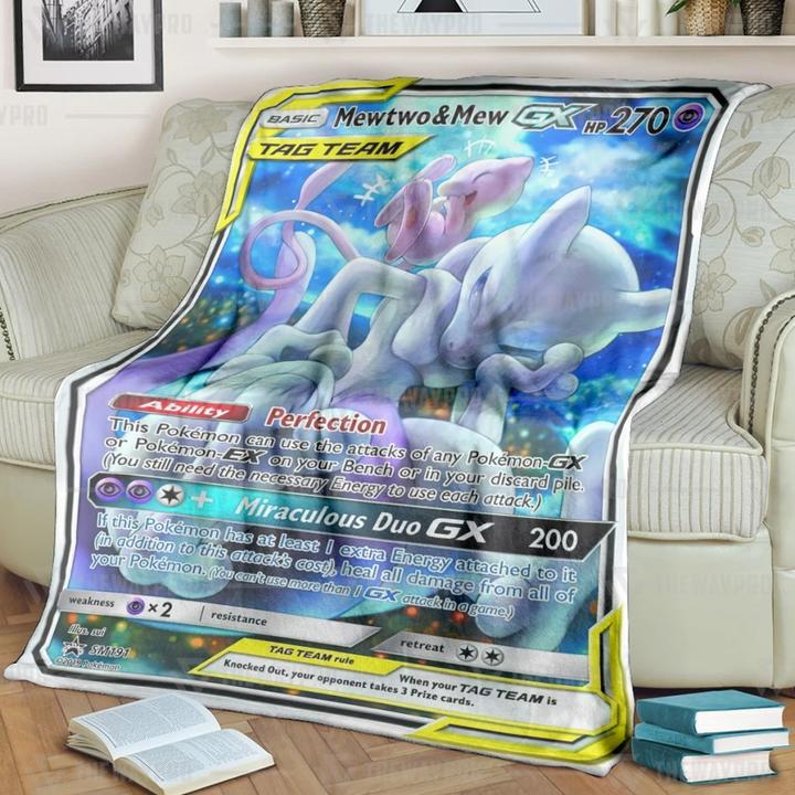 Mewtwo-And-Mew-Pokemon-Fleece-Blanket-Rug-3