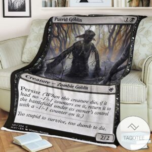 Mh1 101 Putrid Goblin Mtg Game Magic The Gathering Blanket