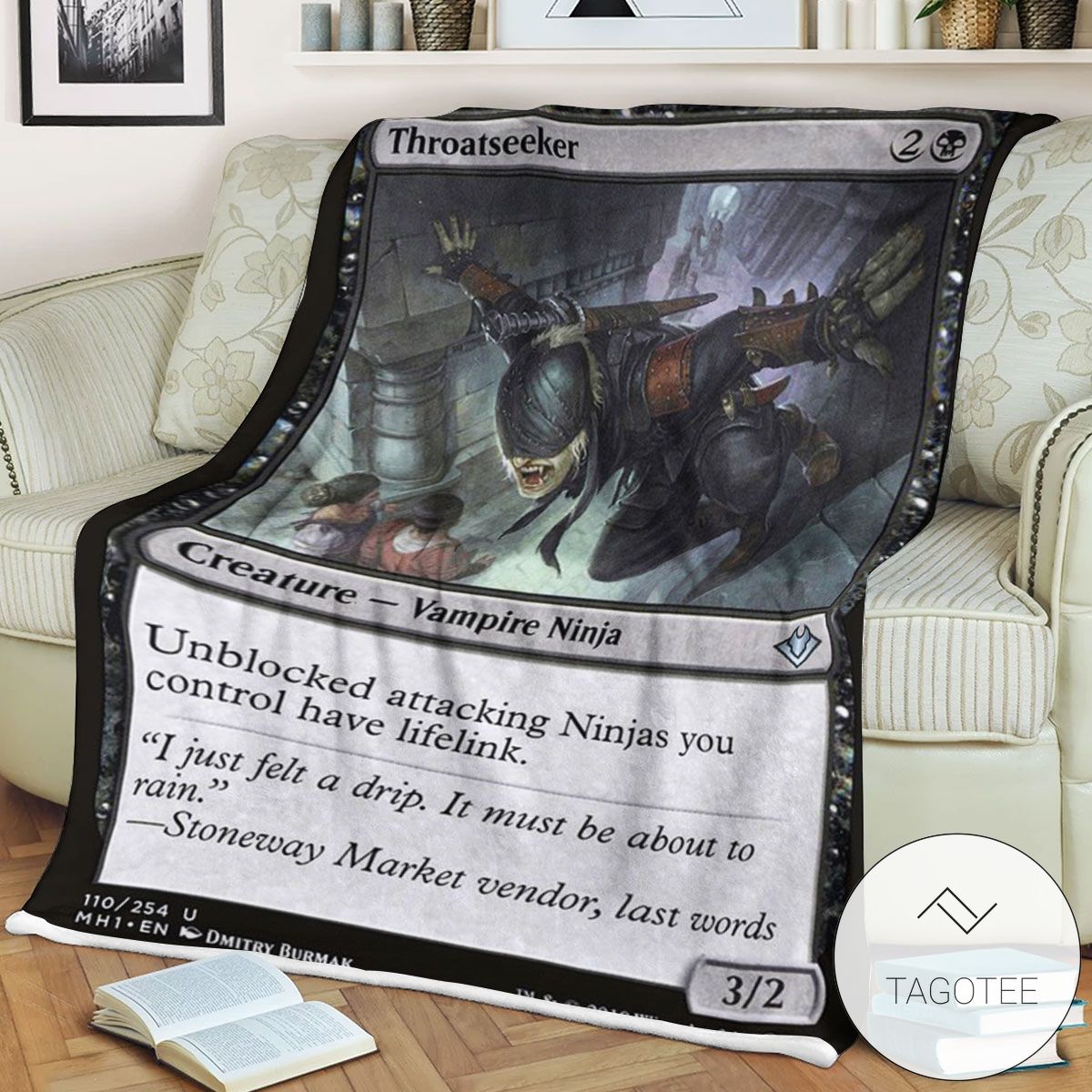 Mh1 110 Throatseeker Mtg Game Magic The Gathering Blanket Mh1 110 Throatseeker Mtg Game Magic The Gathering Blanket