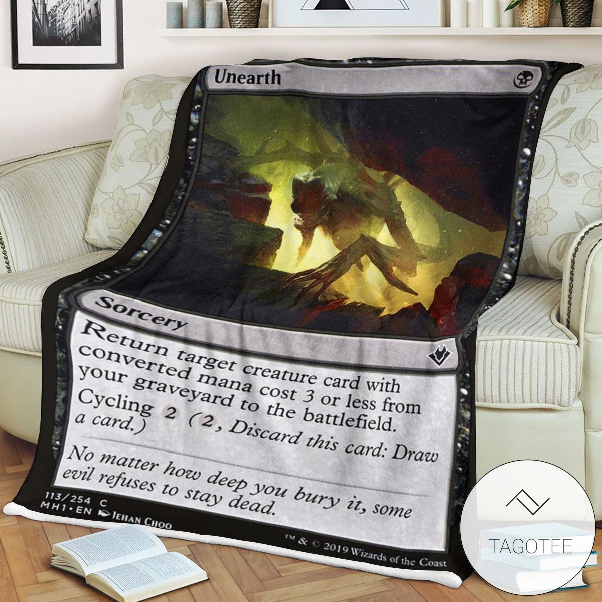 Mh1 113 Unearth Mtg Game Magic The Gathering Blanket Mh1 113 Unearth Mtg Game Magic The Gathering Blanket
