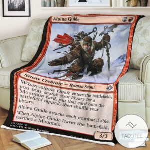 Mh1 117 Alpine Guide Mtg Game Magic The Gathering Blanket