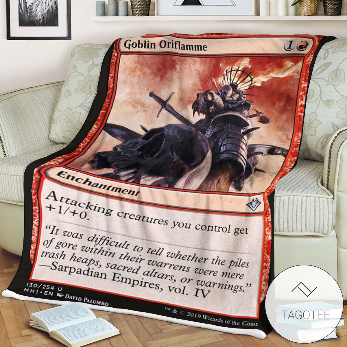 Mh1 130 Goblin Oriflamme Mtg Game Magic The Gathering Blanket Mh1 130 Goblin Oriflamme Mtg Game Magic The Gathering Blanket