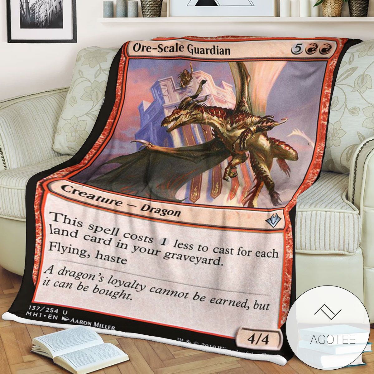 Mh1 137 Ore Scale Guardian Mtg Game Magic The Gathering Blanket Mh1 137 Ore Scale Guardian Mtg Game Magic The Gathering Blanket