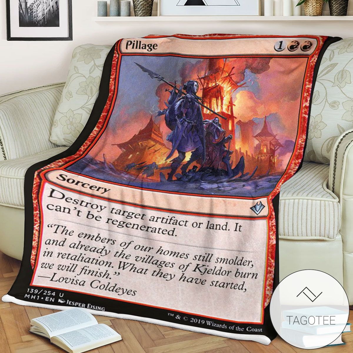 Mh1 139 Pillage Mtg Game Magic The Gathering Blanket Mh1 139 Pillage Mtg Game Magic The Gathering Blanket