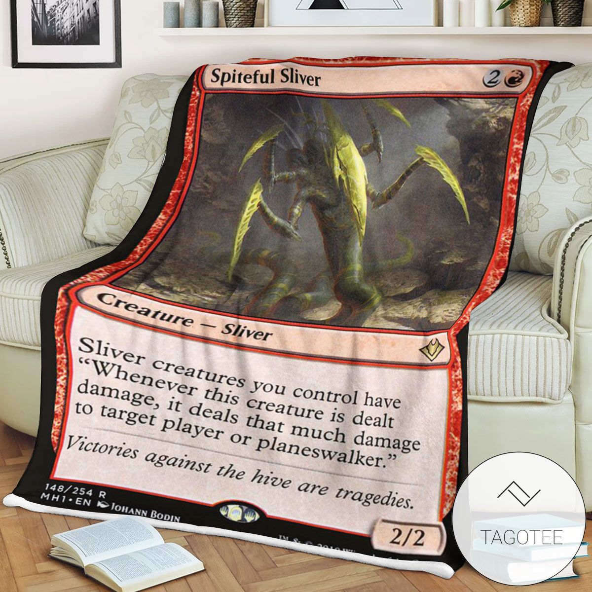 Mh1 148 Spiteful Sliver Mtg Game Magic The Gathering Blanket Mh1 148 Spiteful Sliver Mtg Game Magic The Gathering Blanket