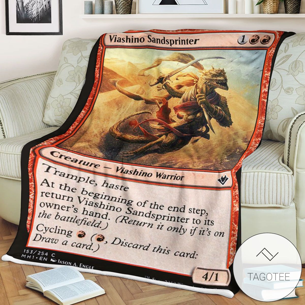 Mh1 153 Viashino Sandsprinter Mtg Game Magic The Gathering Blanket Mh1 153 Viashino Sandsprinter Mtg Game Magic The Gathering Blanket