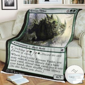 Mh1 169 Krosan Tusker Mtg Game Magic The Gathering Blanket