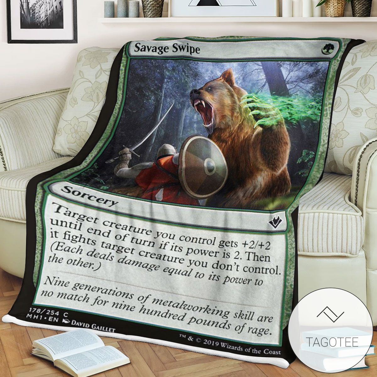 Mh1 178 Savage Swipe Mtg Game Magic The Gathering Blanket Mh1 178 Savage Swipe Mtg Game Magic The Gathering Blanket