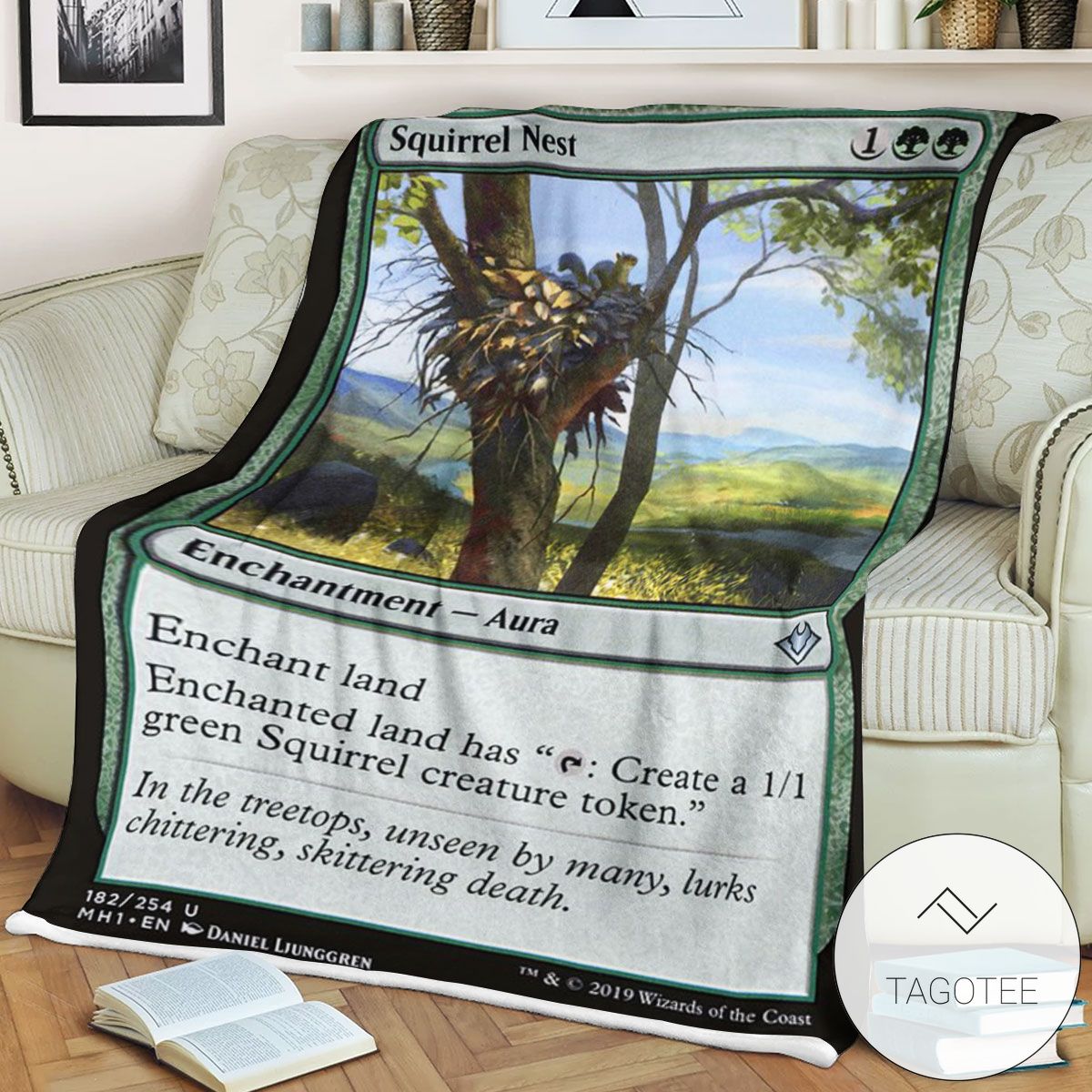 Mh1 182 Squirrel Nest Mtg Game Magic The Gathering Blanket Mh1 182 Squirrel Nest Mtg Game Magic The Gathering Blanket