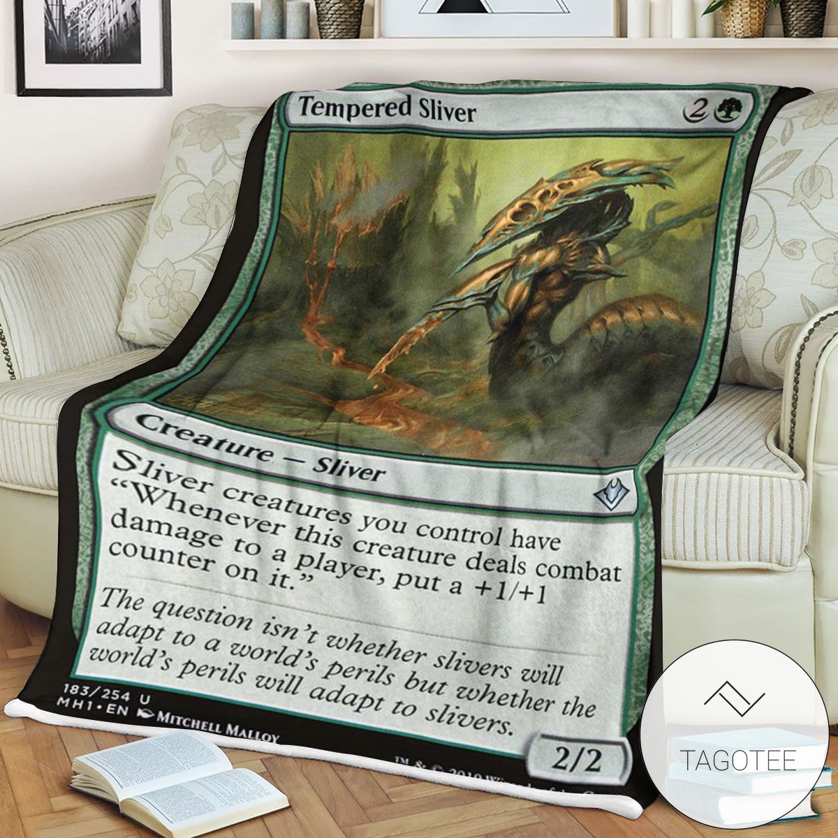 Mh1 183 Tempered Sliver Mtg Game Magic The Gathering Blanket Mh1 183 Tempered Sliver Mtg Game Magic The Gathering Blanket