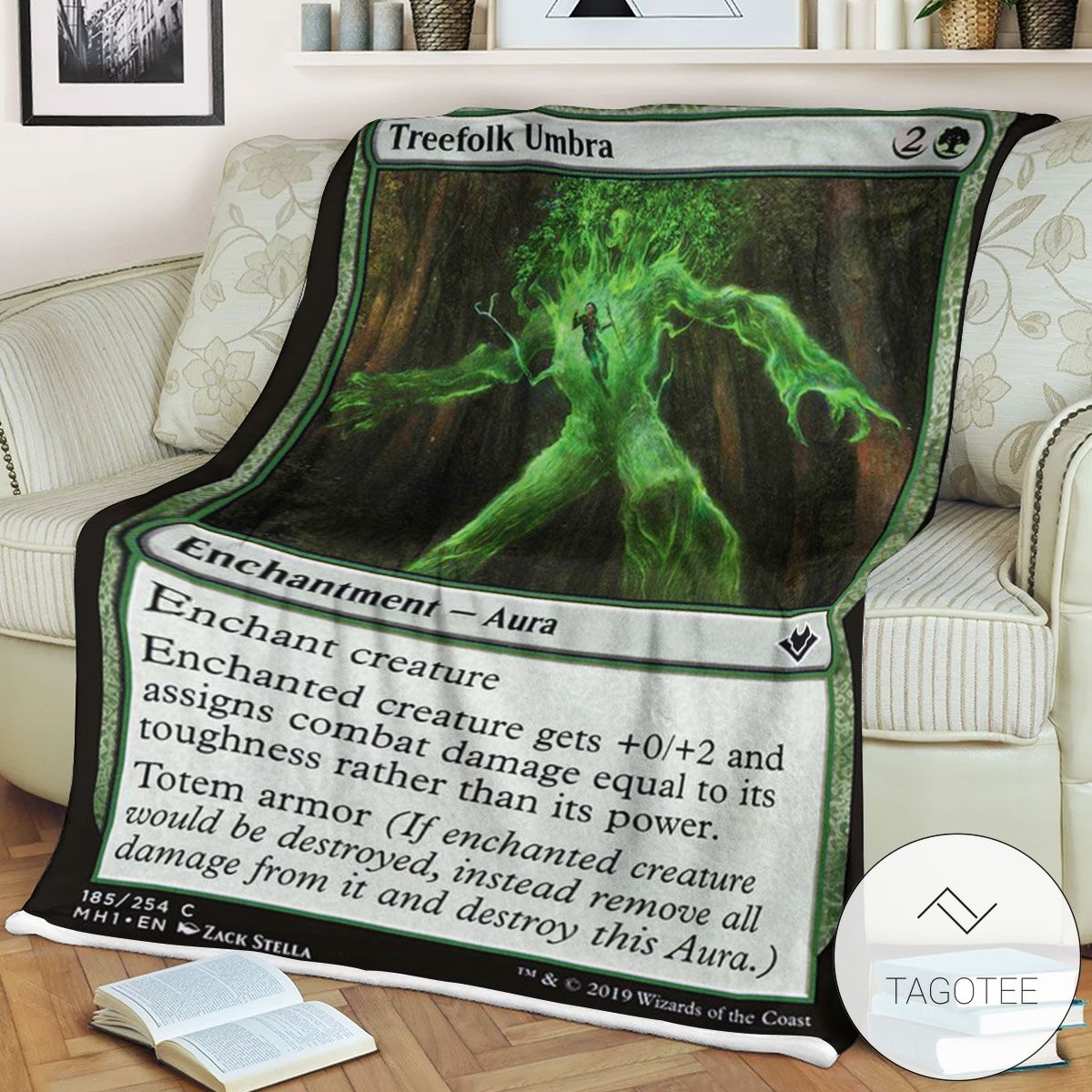 Mh1 185 Treefolk Umbra Mtg Game Magic The Gathering Blanket Mh1 185 Treefolk Umbra Mtg Game Magic The Gathering Blanket