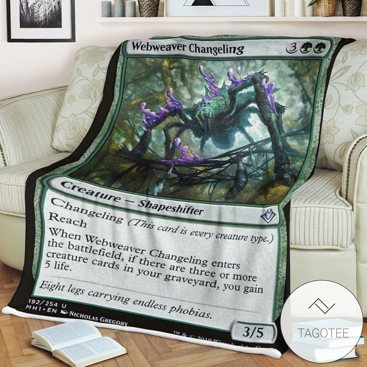 Mh1 192 Webweaver Changeling Mtg Game Magic The Gathering Blanket Mh1 192 Webweaver Changeling Mtg Game Magic The Gathering Blanket