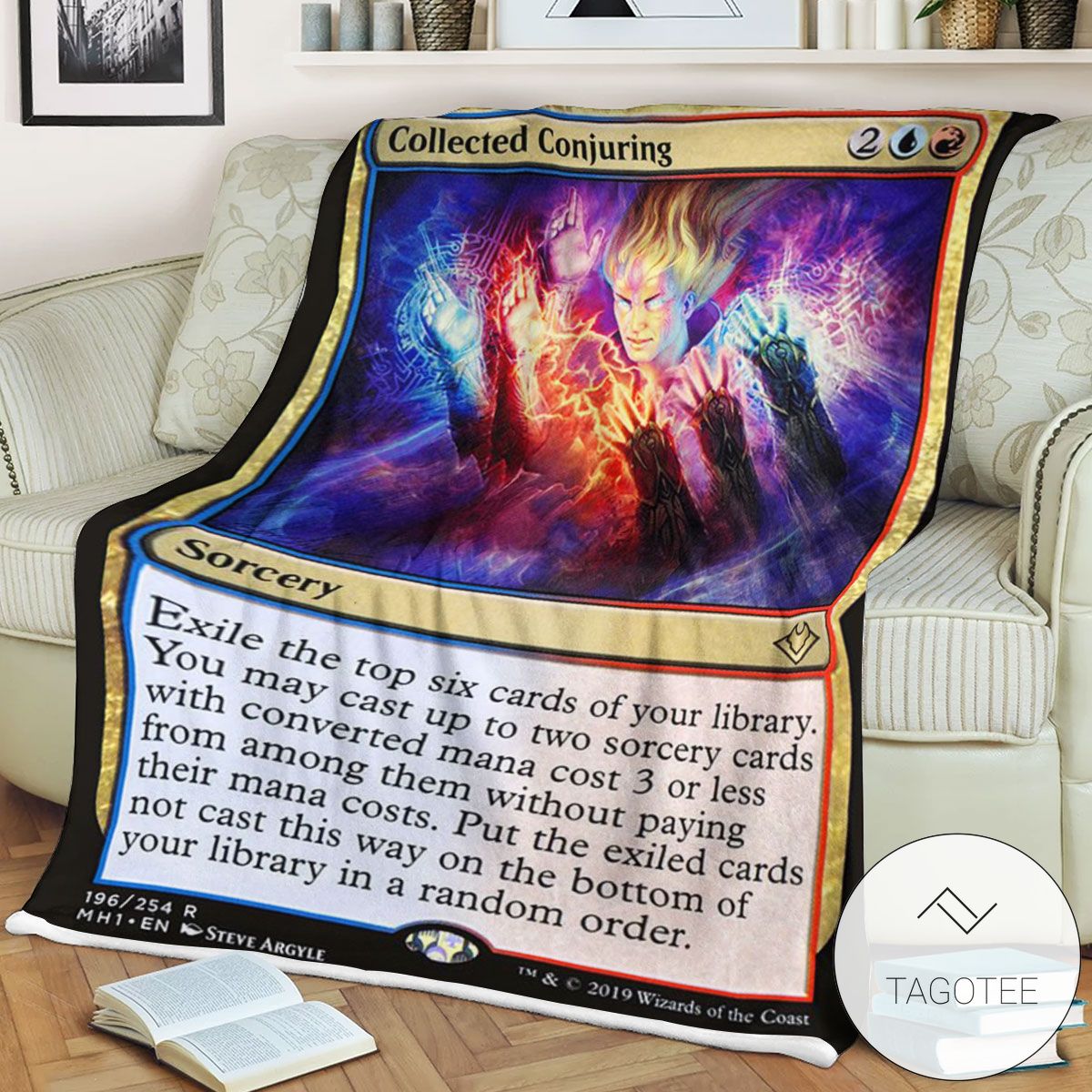 Mh1 196 Collected Conjuring Mtg Game Magic The Gathering Blanket Mh1 196 Collected Conjuring Mtg Game Magic The Gathering Blanket