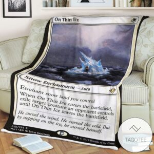 Mh1 20 On Thin Ice Mtg Game Magic The Gathering Blanket