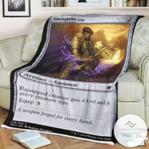 Mh1 219 Amorphous Axe Mtg Game Magic The Gathering Blanket
