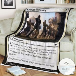 Mh1 22 Recruit The Worthy Mtg Game Magic The Gathering Blanket