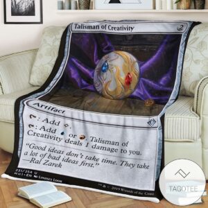 Mh1 231 Talisman Of Creativity Mtg Game Magic The Gathering Blanket