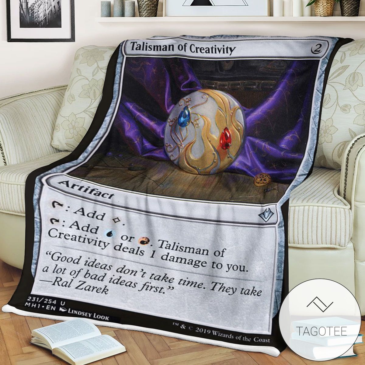 Mh1 231 Talisman Of Creativity Mtg Game Magic The Gathering Blanket Mh1 231 Talisman Of Creativity Mtg Game Magic The Gathering Blanket