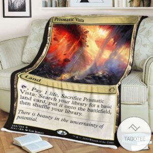 Mh1 244 Prismatic Vista Mtg Game Magic The Gathering Blanket