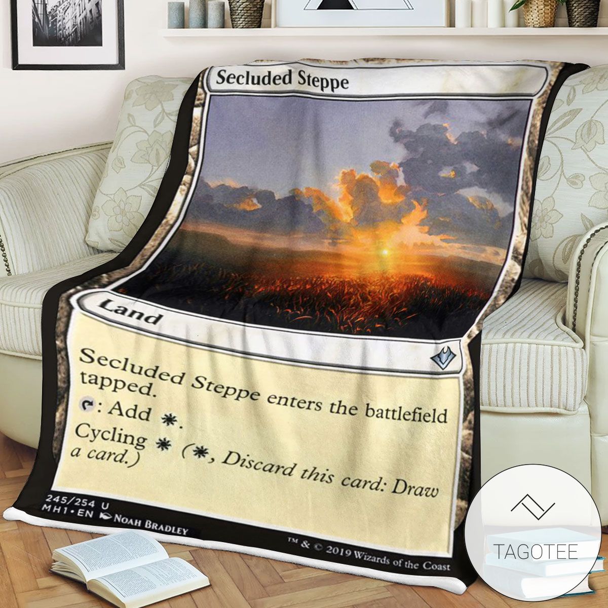 Mh1 245 Secluded Steppe Mtg Game Magic The Gathering Blanket Mh1 245 Secluded Steppe Mtg Game Magic The Gathering Blanket
