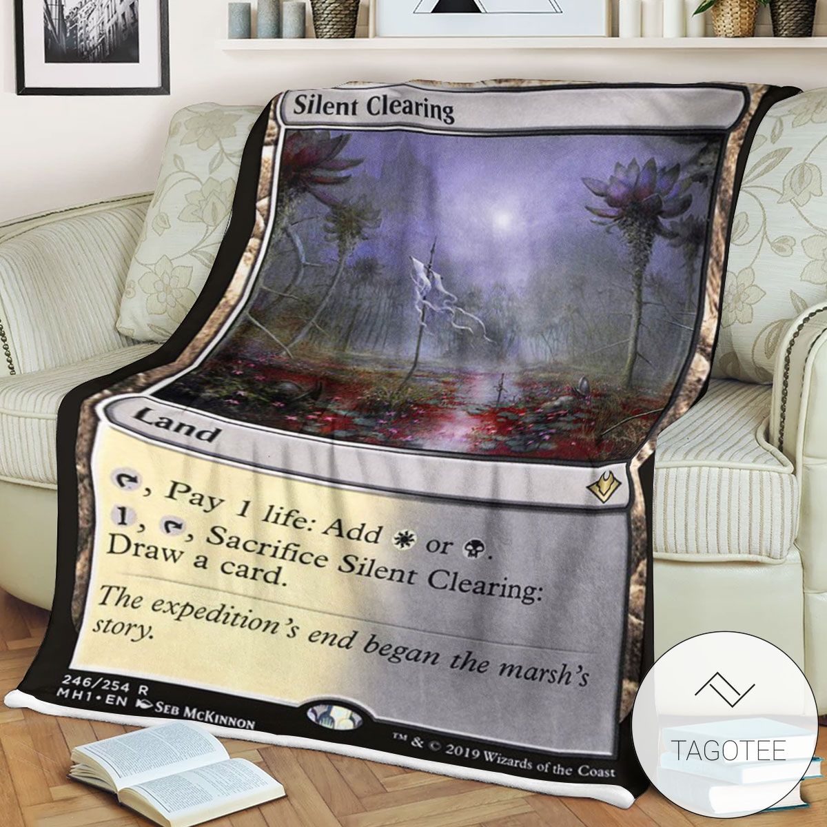 Mh1 246 Silent Clearing Mtg Game Magic The Gathering Blanket Mh1 246 Silent Clearing Mtg Game Magic The Gathering Blanket