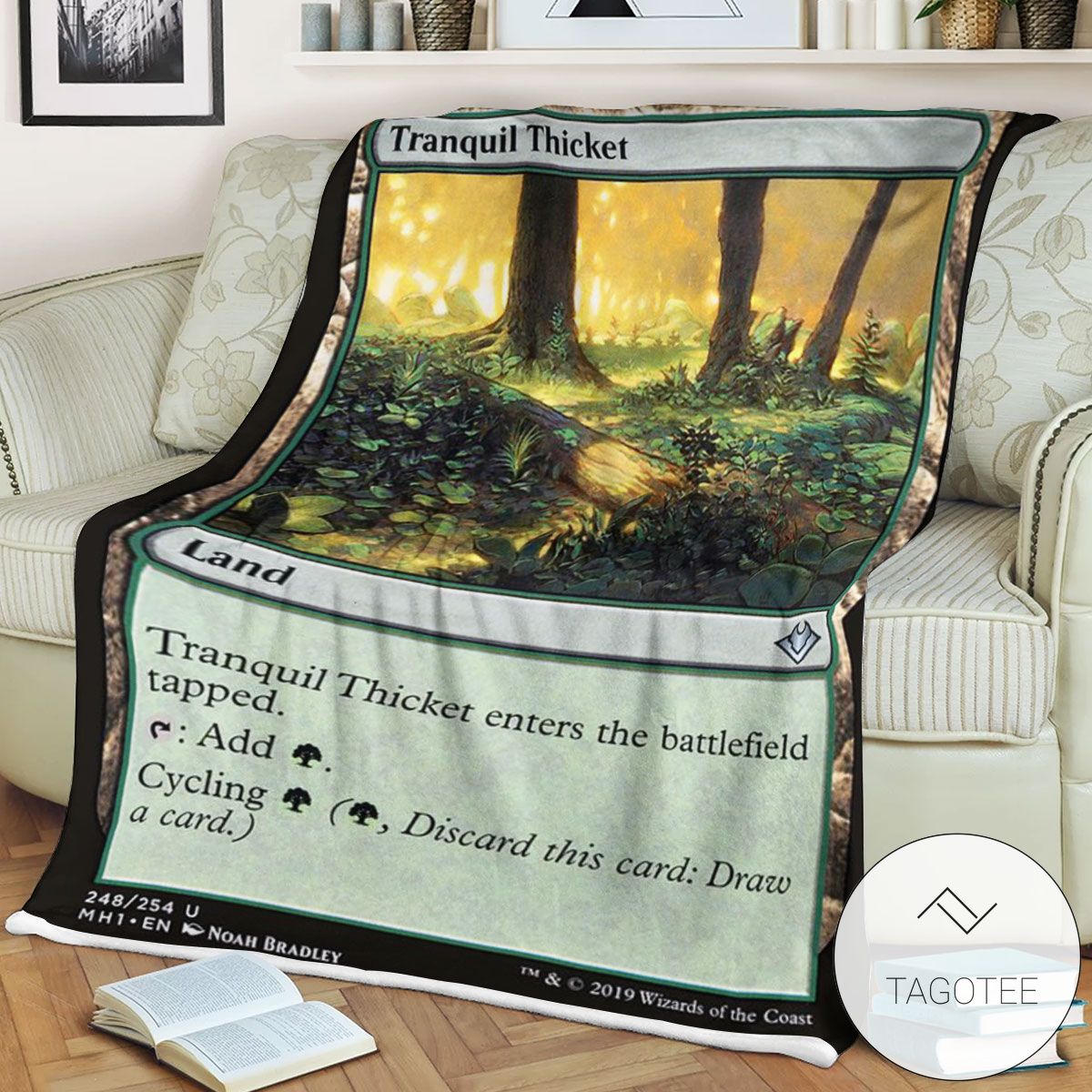 Mh1 248 Tranquil Thicket Mtg Game Magic The Gathering Blanket Mh1 248 Tranquil Thicket Mtg Game Magic The Gathering Blanket