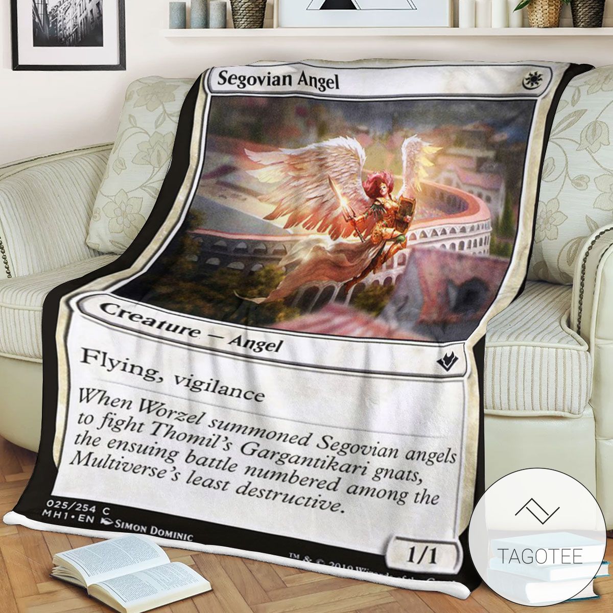 Mh1 25 Segovian Angel Mtg Game Magic The Gathering Blanket Mh1 25 Segovian Angel Mtg Game Magic The Gathering Blanket