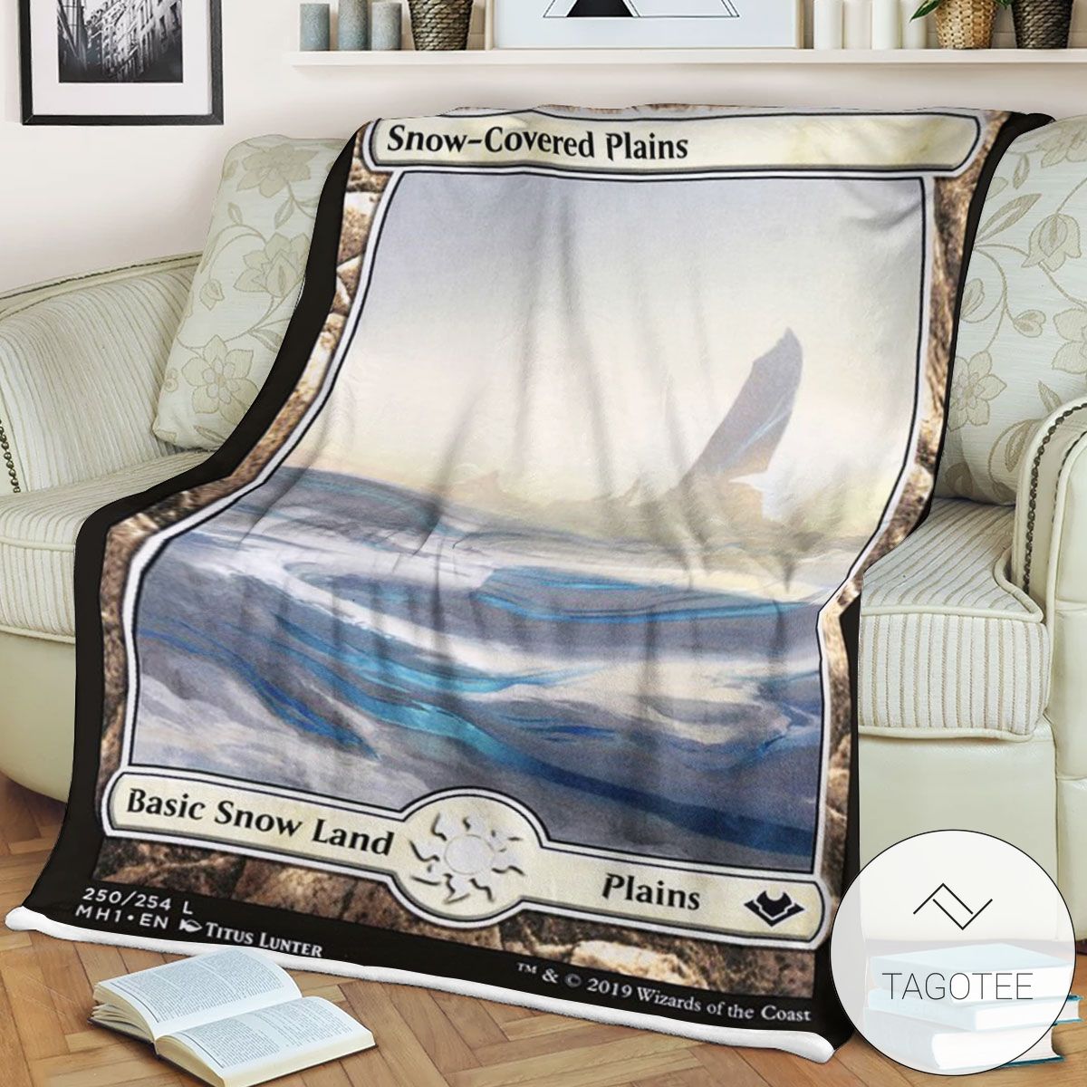 Mh1 250 Snow Covered Plains Mtg Game Magic The Gathering Blanket Mh1 250 Snow Covered Plains Mtg Game Magic The Gathering Blanket