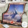 Mh1 253 Snow Covered Mountain Mtg Game Magic The Gathering Blanket