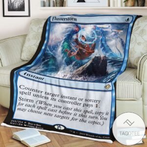 Mh1 255 Flusterstorm Mtg Game Magic The Gathering Blanket