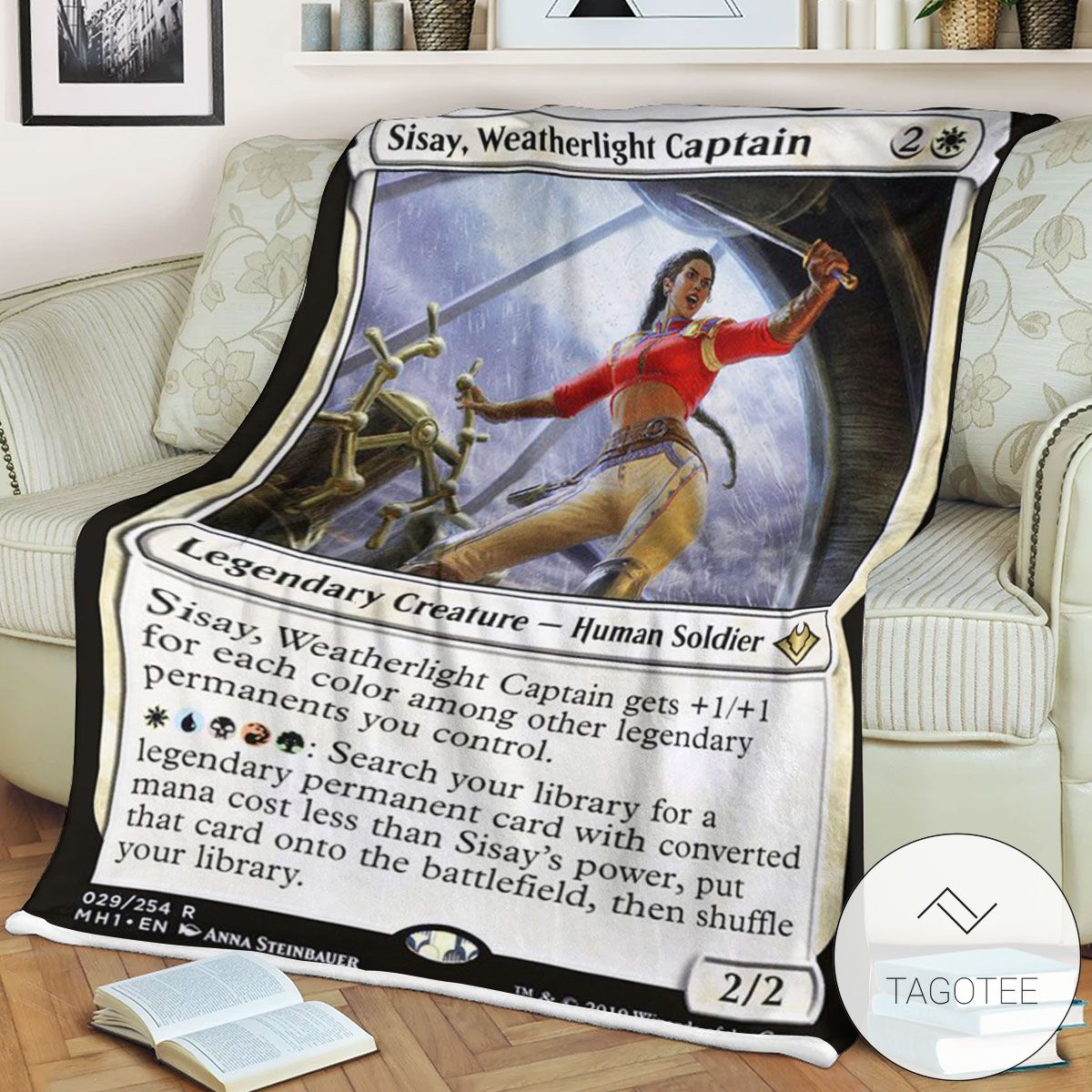 Mh1 29 Sisay Weatherlight Captain Mtg Game Magic The Gathering Blanket Mh1 29 Sisay Weatherlight Captain Mtg Game Magic The Gathering Blanket