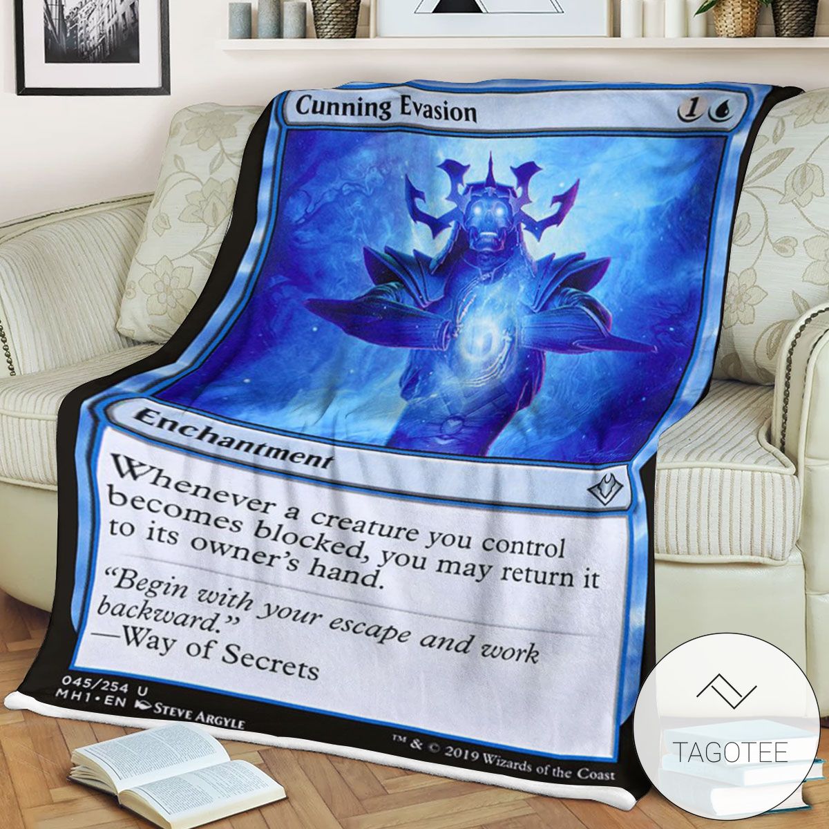 Mh1 45 Cunning Evasion Mtg Game Magic The Gathering Blanket Mh1 45 Cunning Evasion Mtg Game Magic The Gathering Blanket