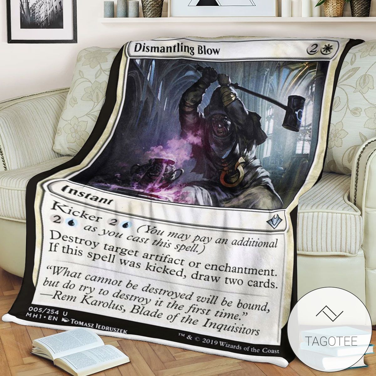 Mh1 5 Dismantling Blow Mtg Game Magic The Gathering Blanket Mh1 5 Dismantling Blow Mtg Game Magic The Gathering Blanket