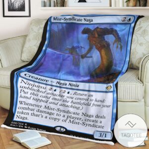 Mh1 58 Mist Syndicate Naga Mtg Game Magic The Gathering Blanket