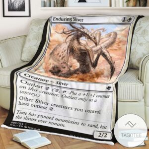 Mh1 6 Enduring Sliver Mtg Game Magic The Gathering Blanket