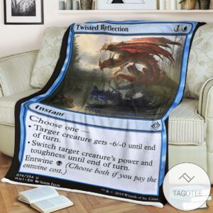 Mh1 74 Twisted Reflection Mtg Game Magic The Gathering Blanket