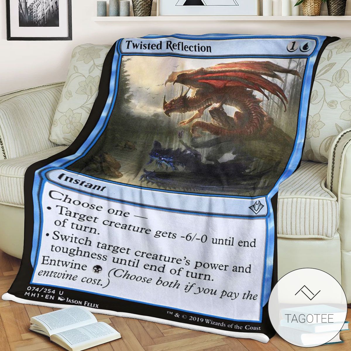 Mh1 74 Twisted Reflection Mtg Game Magic The Gathering Blanket Mh1 74 Twisted Reflection Mtg Game Magic The Gathering Blanket