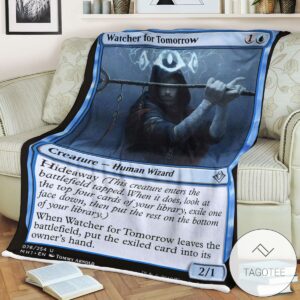 Mh1 76 Watcher For Tomorrow Mtg Game Magic The Gathering Blanket