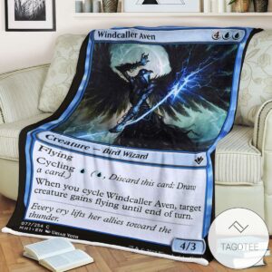 Mh1 77 Windcaller Aven Mtg Game Magic The Gathering Blanket
