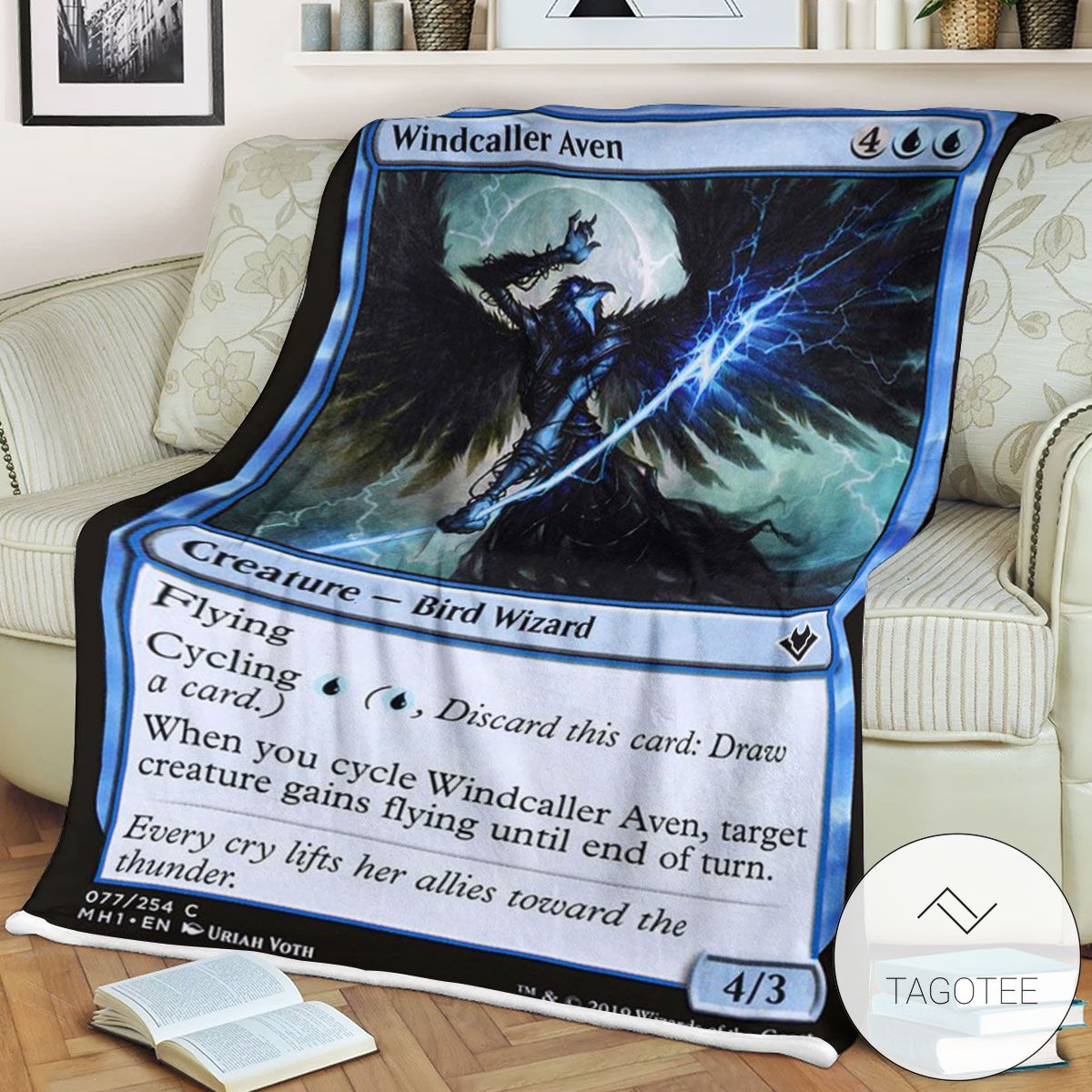 Mh1 77 Windcaller Aven Mtg Game Magic The Gathering Blanket Mh1 77 Windcaller Aven Mtg Game Magic The Gathering Blanket