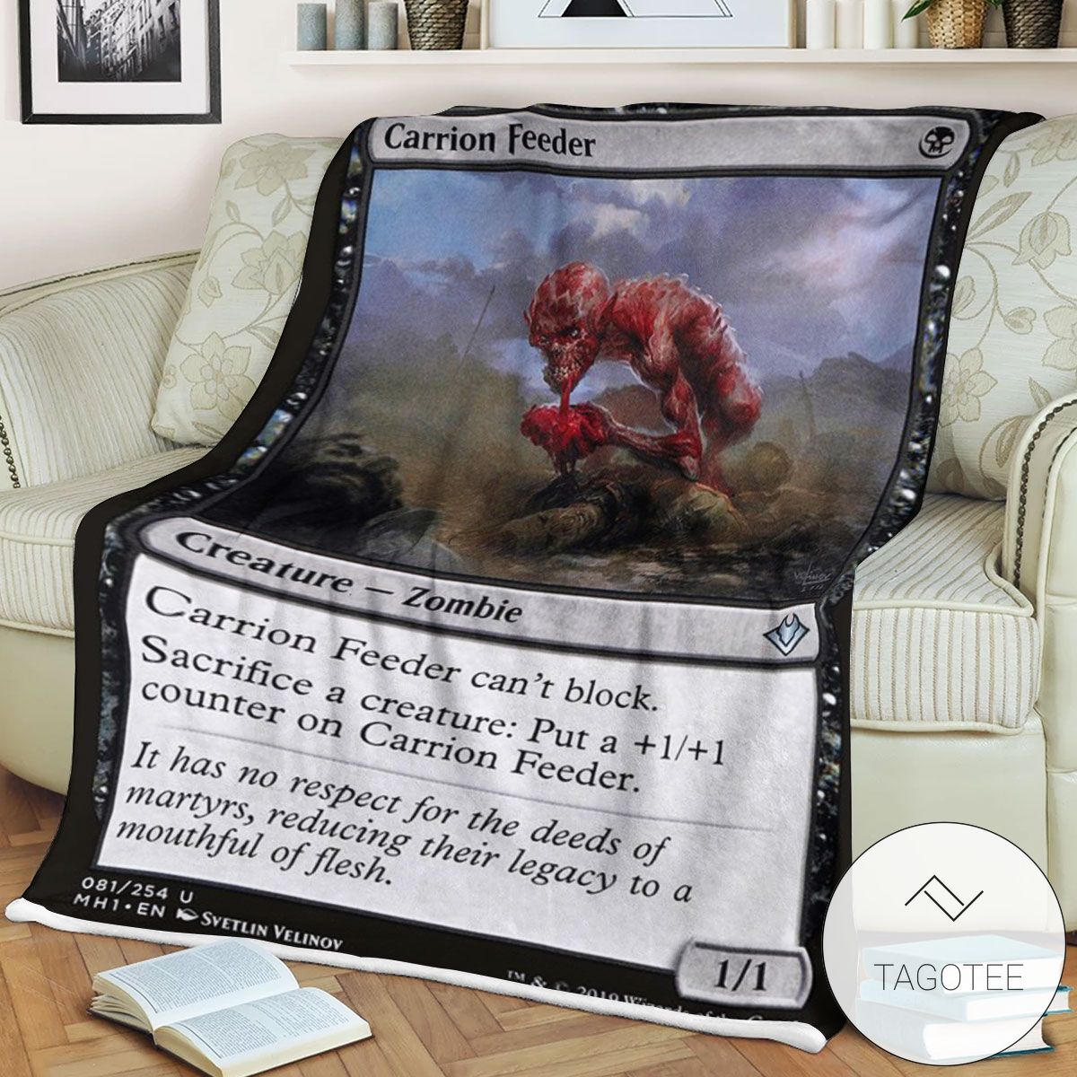 Mh1 81 Carrion Feeder Mtg Game Magic The Gathering Blanket Mh1 81 Carrion Feeder Mtg Game Magic The Gathering Blanket