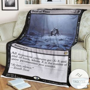 Mh1 85 Dead Of Winter Mtg Game Magic The Gathering Blanket