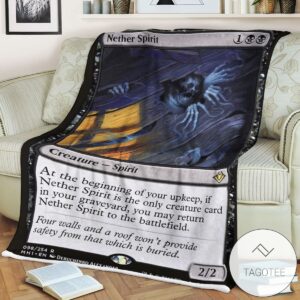 Mh1 98 Nether Spirit Mtg Game Magic The Gathering Blanket