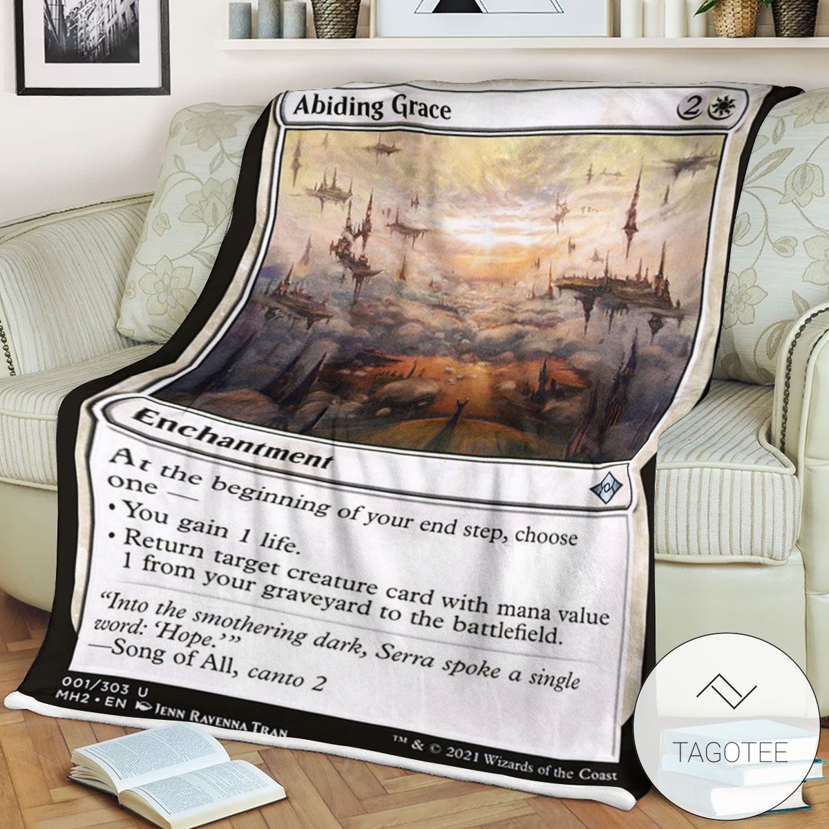 Mh2 1 Abiding Grace Mtg Game Magic The Gathering Blanket Mh2 1 Abiding Grace Mtg Game Magic The Gathering Blanket