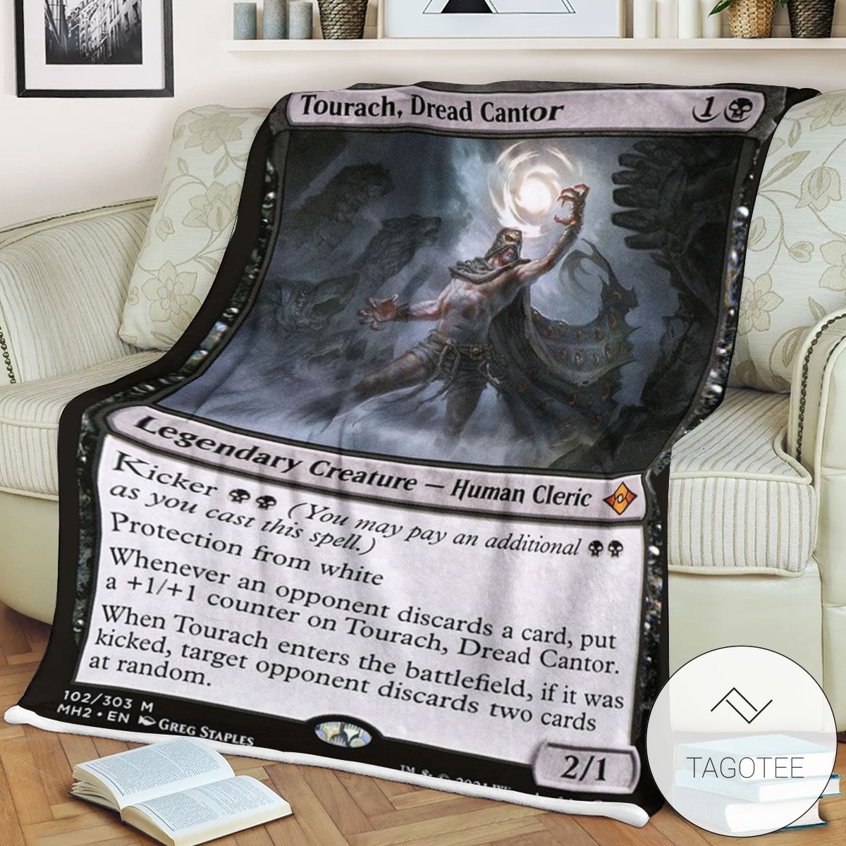 Mh2 102 Tourach Dread Cantor Mtg Game Magic The Gathering Blanket Mh2 102 Tourach Dread Cantor Mtg Game Magic The Gathering Blanket
