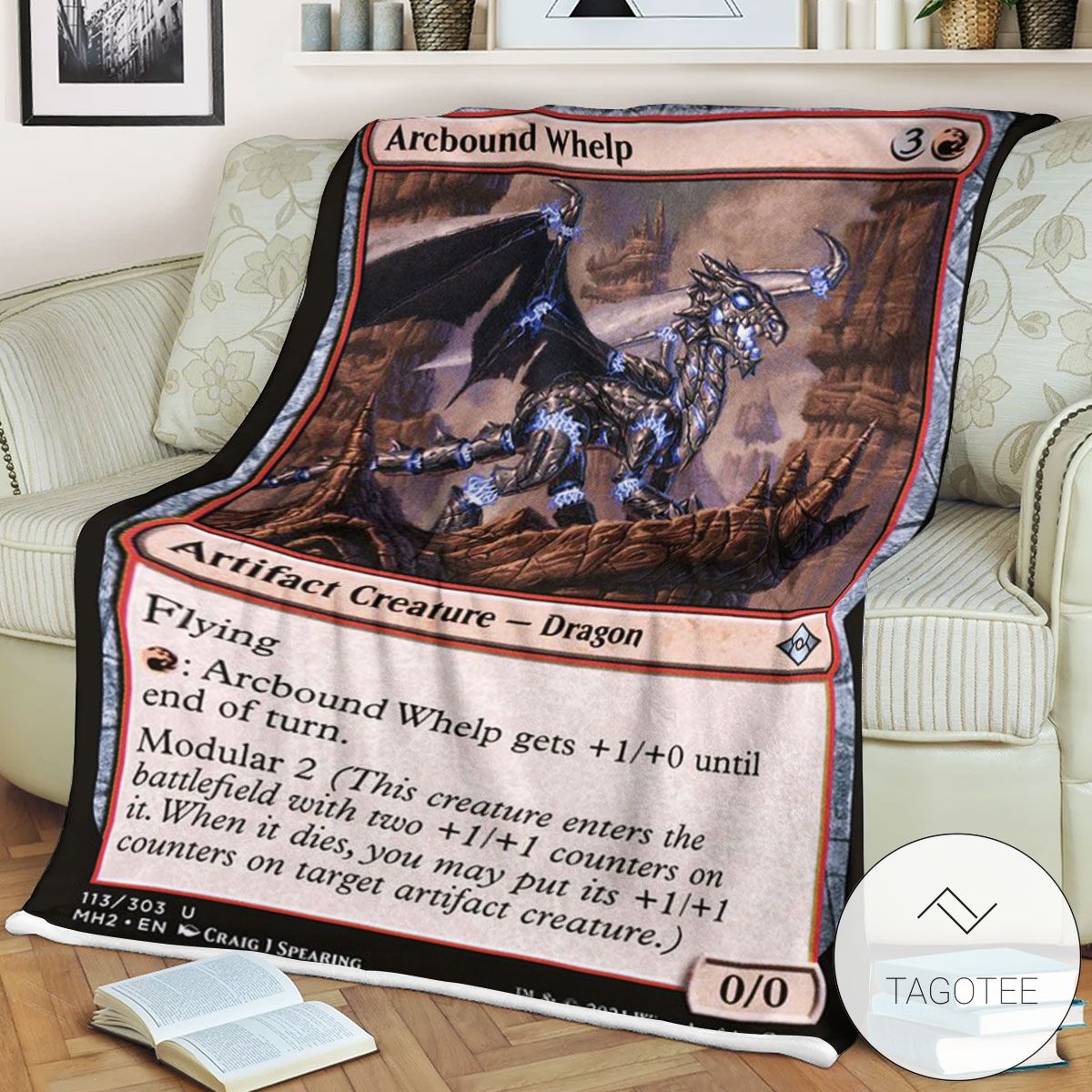 Mh2 113 Arcbound Whelp Mtg Game Magic The Gathering Blanket Mh2 113 Arcbound Whelp Mtg Game Magic The Gathering Blanket
