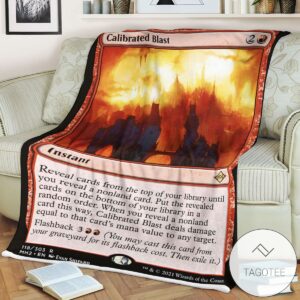 Mh2 118 Calibrated Blast Mtg Game Magic The Gathering Blanket