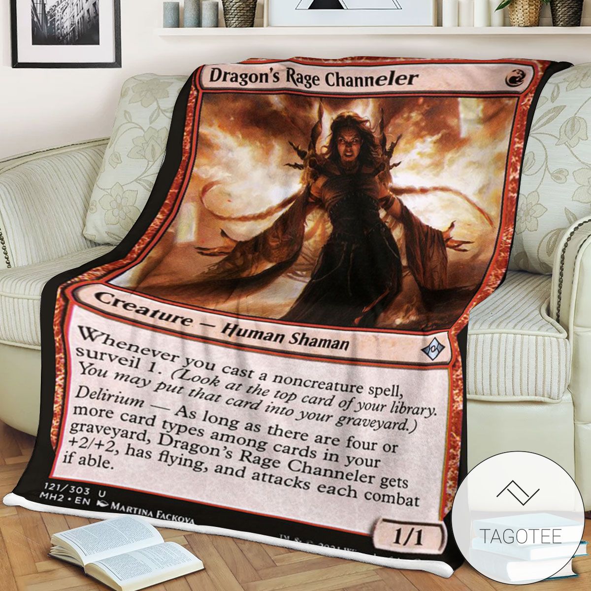 Mh2 121 Dragon S Rage Channeler Mtg Game Magic The Gathering Blanket Mh2 121 Dragon S Rage Channeler Mtg Game Magic The Gathering Blanket