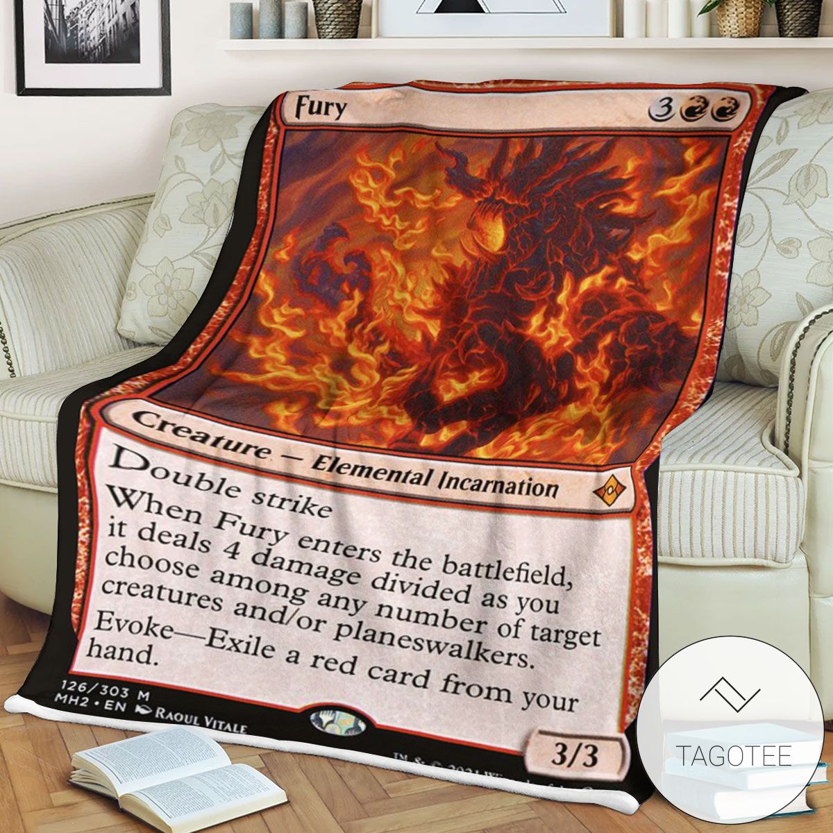 Mh2 126 Fury Mtg Game Magic The Gathering Blanket Mh2 126 Fury Mtg Game Magic The Gathering Blanket