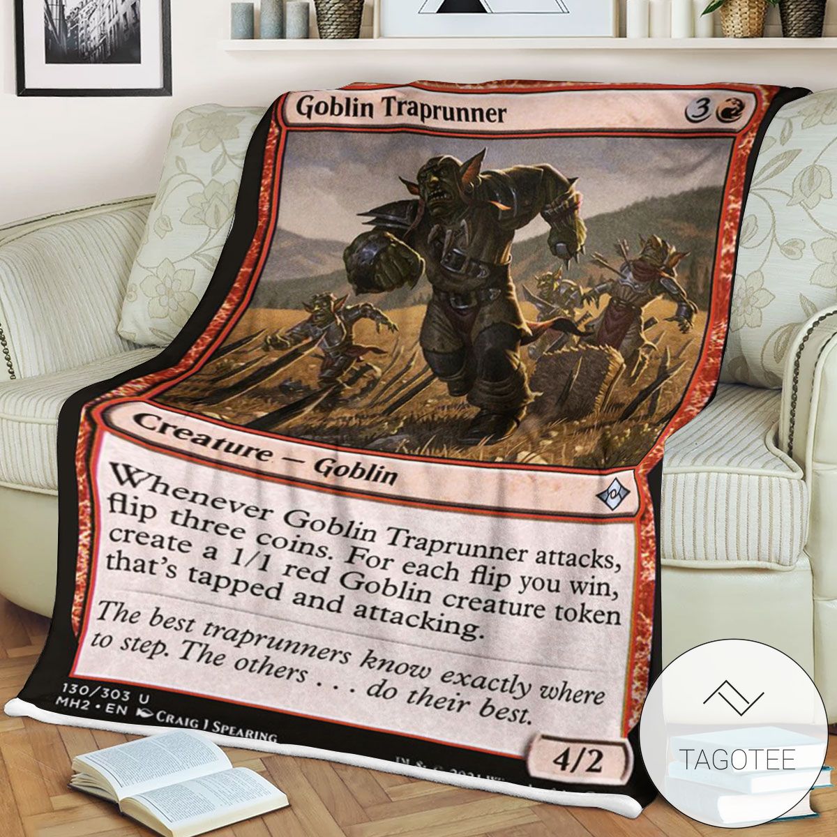 Mh2 130 Goblin Traprunner Mtg Game Magic The Gathering Blanket Mh2 130 Goblin Traprunner Mtg Game Magic The Gathering Blanket